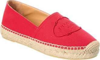 Prada Dnu Pack Prada Logo Embroidered Hemp Espadrille