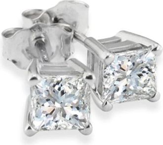 Pompeii3 7/8ct Diamond Studs 14K White Gold