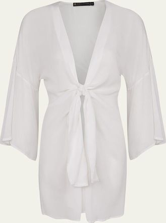 Vix Solid Perola Knot Short Coverup