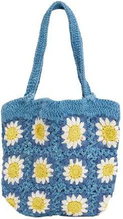 8 by YOOX ORGANIC COTTON CROCHET HANDBAG