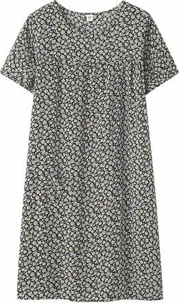 Generic Womens Nightdresses Older Woman,Nighties For Women Cotton For Elderly Women Uk Short Sleeve Nightdresses Vintage Floral Print Womens Nightdresses & Ni