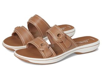 Clarks Breeze Maye Womens Sandals Warm Beige Synthetic : 8 B - Medium