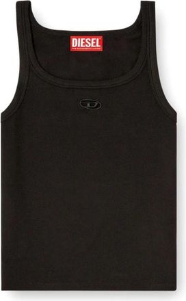Diesel T-Wife-Od - Dames - Tops zonder mouwen - Zwart - M - Katoen - Tops