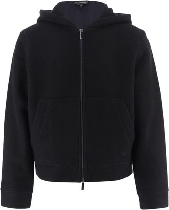 Emporio Armani Refined Wool and Cotton Blend Jacket