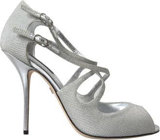 Dolce & Gabbana High Heel Sandalen - Dames - Sandalen met hakken - Grijs - 37 EU - Schoenen