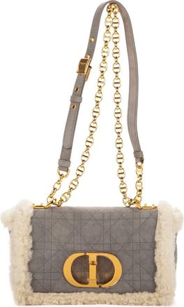 Dior Borsa a spalla trapuntata - Grigio