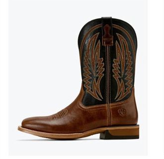 Ariat Mens Sidewinder Shock Shield Square Toe Cowboy Boot In Gingersnap