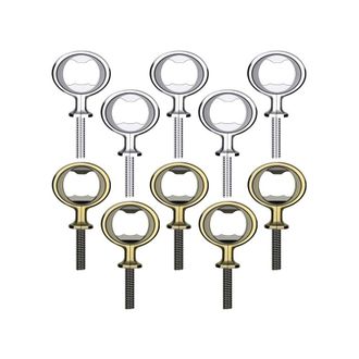 OEM Kit De 10 Piezas De Abridores De Botellas De Cerveza Planos De Acero Inoxidable, Vac&iacute;os, Para Armar