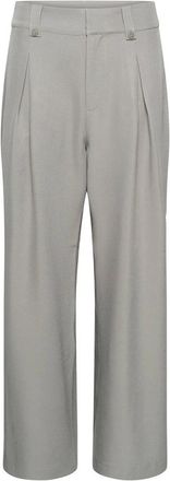 MY ESSENTIAL WARDROBE Dames, Broeken, Beige, Maat: XL Leer