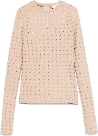 Sportmax Negus Nudo Body-Top 001 - Dames - Longsleeves - Beige - S - Tops