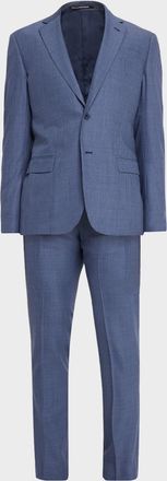 Emporio Armani Men & apos;s G Line Wool Super 130s Micro-Check Two-Piece Suit
