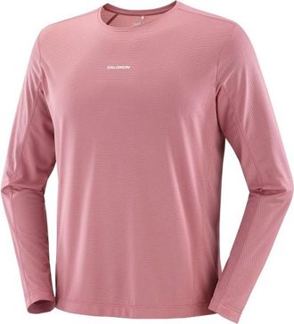 Salomon SHKout Core L/S Longsleeve f&uuml;r Herren | rosa