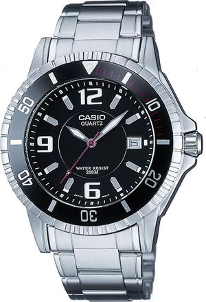 Casio Collection Mens Silver Watch MTD-1053D-1AVES Stainless Steel - One Size