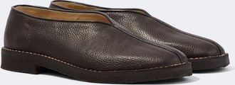 Christophe Lemaire Zapatos slip-on de piel ribeteada