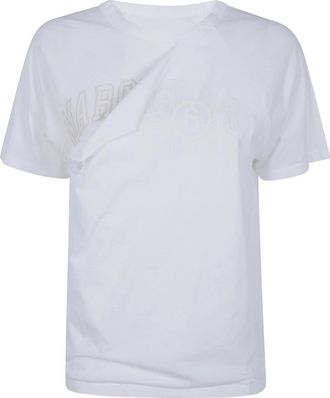 Maison Margiela Tops, Dames, Wit, L, T-Shirts