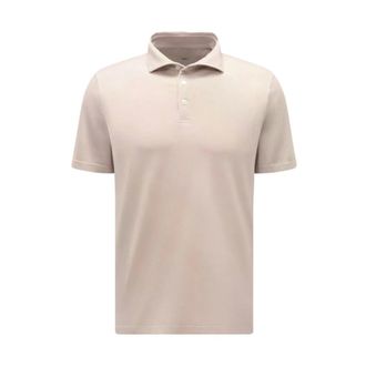 Fedeli Polo Shirts, male, Gray, Size: 2XL Zero Short Sleeve Polo