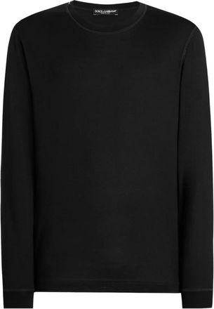 Dolce & Gabbana T-shirts en Polos Zwart - Heren - Longsleeves - Zwart - M - Tops