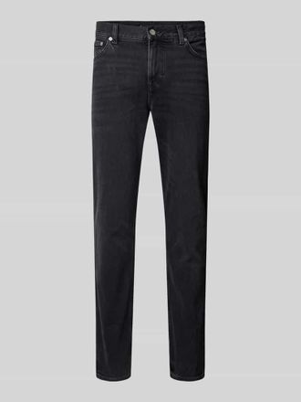 Tommy Hilfiger Straight Fit Jeans aus Viskose im 5-Pocket-Design Modell DENTON in Black, Gr&ouml;&szlig;e 36/34