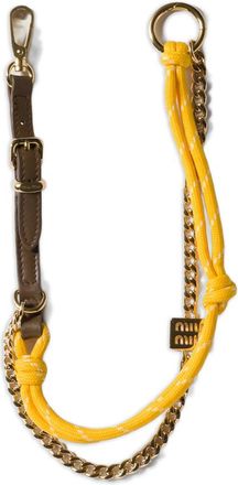 Miu Miu Logo-detail Leather Keyring