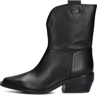 Omoda Schoenen, Dames, Zwart, 40 EU, Zwarte City Western Enkellaarsjes