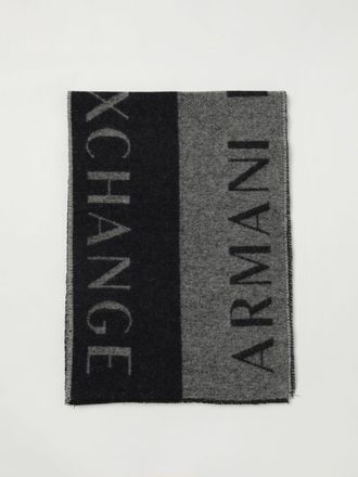 A|X Armani Exchange Sciarpa Armani Exchange in lana vergine con logo jacquard