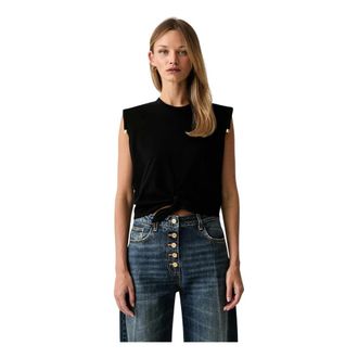 Elisabetta Franchi Donna, Top, Nero, L, new