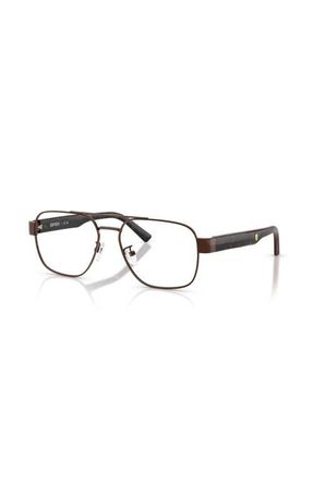 Ferrari 57mm Rectangle optical glasses in Brown at Nordstrom