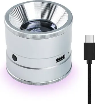 OEM Lupa De Joyer&iacute;a 10x Con Led Y Uv, Recargable, Con Enfoque Ajustable, Lente Extra&iacute;ble Y Presilla Para Joyero, Ideal Para Joyas, Monedas Y Relojes
