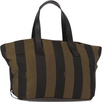 Fendi Pre-owned Tote Bags, female, Multicolor, Size: ONE SIZE Pre-owned Canvas Tote Bag