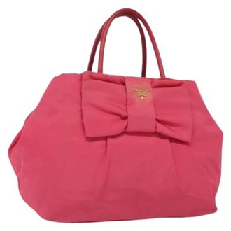 Prada Pre-owned Nylon handbags - Dames - Vintage Handtas - Roze - ONE Size - Nylon - Vintage