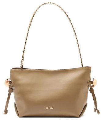 Liu Jo twisted chain detail shoulder bag - Neutrals