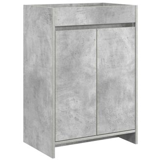 vidaXL Gabinete De Ba&ntilde;o Debajo Del Lavabo Gris Hormig&oacute;n Vidaxl