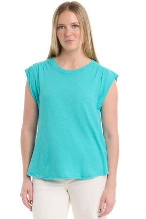 Wilt Ruched Shoulder Tee in Baltic at Nordstrom, Size X-Small