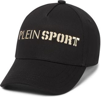 Plein Sport Baseball Cap Everyday Sport Performance Unisex in Black/gold at Nordstrom, Size 00