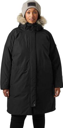 Helly Hansen Plus Size Senja Parka Womens Coat Black : 2X, Faux Fur/Polyester