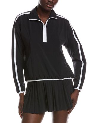 Beyond Yoga Course Contrast 1/2-Zip Pullover