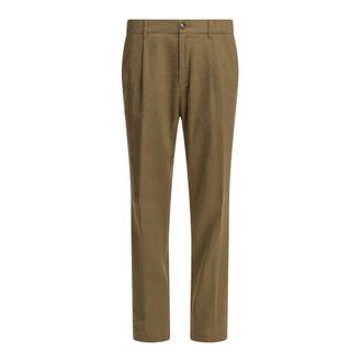 Herno Rechte broek - Heren - Broeken - Bruin - Maat: XL Katoen