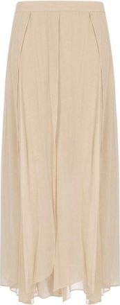 Marella Rokken, Dames, Beige, 2Xs, Zattera Lange Rok