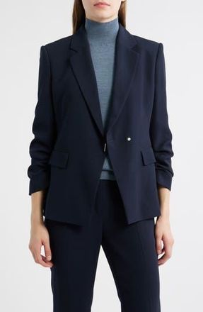 BOSS Jia Slim Fit Blazer in Sky Captain at Nordstrom Rack, Size 16