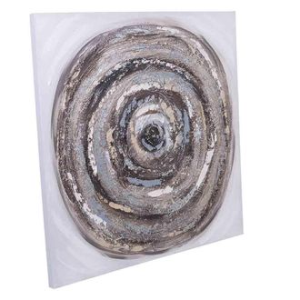 Wanderlust Deco Wanderlust Deco - Cuadro Con Relieve Pintado A Mano 80x80x3