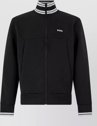 HUGO BOSS regular-fit zip-up hoodie