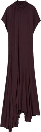 Rodebjer Gowns - Dames - Avondkleed - Bruin - M - Leer - Kleedjes