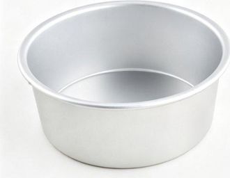 OEM Molde Redondo De Aluminio Anodizado Para Hornear, 15 Cm, Color Plata