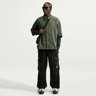 Nike Mens Air Woven All-Over Print Cargo Pants in Black | IO3826-010