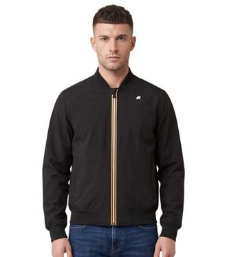 K-Way Black Band Collar Jacket