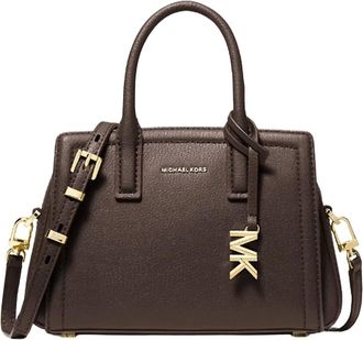 Michael Kors Laila Extra-Small Leren Crossbodytas - Dames - Tassen - Bruin - Maat: ONE Size Leer