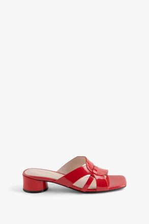 Intentionally blank Womens Beatrix Heeled Sandal In Cherry
