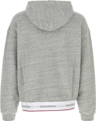 Dsquared2 Mens Hoodie Gray Cotton Sweater