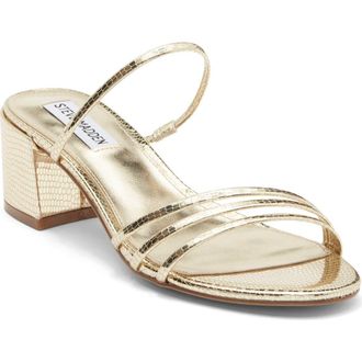 Steve Madden Miari Slide Sandal in Gold Lizard at Nordstrom Rack, Size 8.5