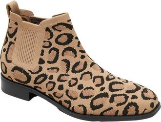 Vivaia Square-Toe Water-Repellent Ankle Boots in Dark Leopard at Nordstrom, Size 8.5